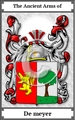 De meyer Family Crest Download (JPG)  Book Plated - 150 DPI
